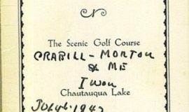 Point Chautauqua golf 1942 cover