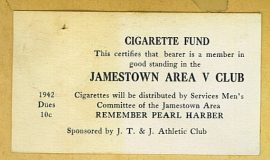 cigarette fund 1942