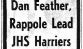 Dan Feather, Rappole Lead JHS Harriers. October 23, 1964.