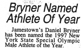 Bryner Named Athlete Of Year. 1997.