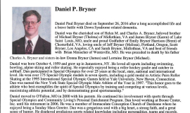 Daniel P. Bryner obituary. 2016.