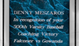 Dennis Meszaros 500th career win. May 17, 2000.