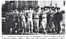 Falconer Central School varsity baseball team. 1972.