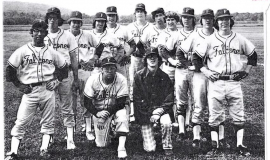 Falconer Central School varsity baseball team. 1975.