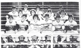 Falconer Central School varsity baseball team. 1979.