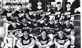 Falconer Central School varsity baseball team. 1990.