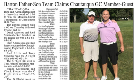 Barton Father-Son Team Claims Chautauqua GC Member-Guest. July 21, 2022.