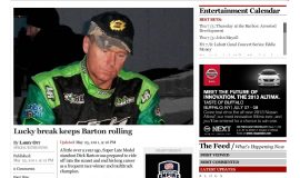 Lucky Break Keeps Barton Rolling. May 25, 2011.