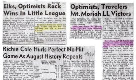 Little League baseball articles.
