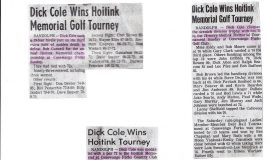 Golf articles.