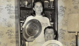 Cindy Wyatt  with Don Reinhoudt, 1974.