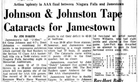 Johnson & Johnston Tape Cataracts for Jamestown. March 16, 1969.