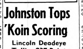 Johnston Tops 'Koin Scoring. March 12, 1966.