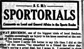 Sportorials. July 14, 1928.