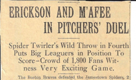 Erickson And M'Afee In Pitchers' Duel. June 17, 1931.