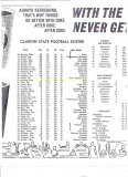 Clarion State College football program. 1966.