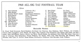 All-Sig Tau Football Team. 1968.