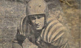 Frank Pischera played center on the American Legion football team in 1950.
