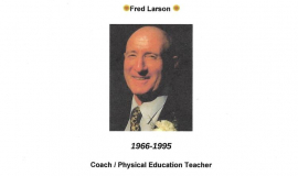 Fred Larson's Fredonia High School Wall of Fame feature.