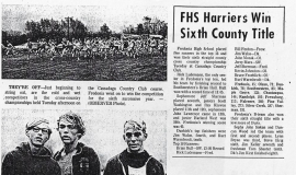 FHS Harriers Win Sixth County Title. 1972.