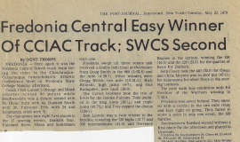 Fredonia Central Easy Winner Of CCIAC Track; SWCS Second. May 29, 1979.