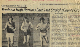 Fredonia High Harriers Earn 14th Straight County Crown.  October 1980.