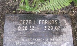 Burial marker of Geza Farkas, Lake View Cemetery, Jamestown, NY.