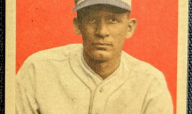 Howard Ehmke trading card. Emke played with the  Buffalo Blues of the Federal League in 1915.