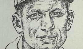 Howard Ehmke, ink drawing from 1929.