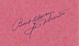Irv Noren autograph.