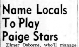 Name Locals To Play Paige Stars. August 10, 1959.
