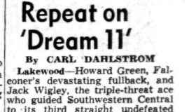 Repeat on 'Dream 11'.  November 27, 1951.
