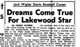 Dreams Come True For Lakewood Star.  August 12, 1953.