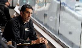 Jay Sirianni, Section 6 football chairman, at Highmark Stadium, 2025.