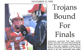 Trojans Bound For Finals. November 23, 2008.