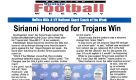 Sirianni Honored for Trojans Win. September 2008.