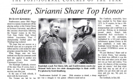 Slater, Sirianni Share Top Honor. January 31, 2010.