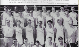 Jamestown High School track team, 1953. Jim McCusker - back row, far left.