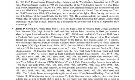 2011 Niagara Track & Field Hall of Fame press release,  page 5.