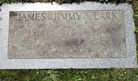 Burial marker of James Clark