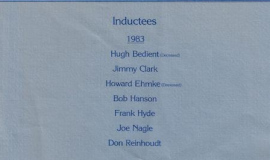 1982 and 1983 CSHOF inductees.