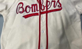 Joe Nagle Bomber's jersey. Circa late 1940s.