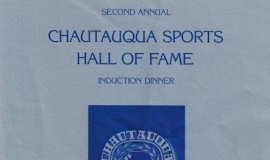 1983 induction banquet program cover.