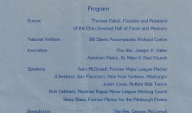 1983 induction banquet program.