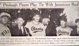 Pittsburgh Pirates Play Tie With Jamestown Bucs. 1939.