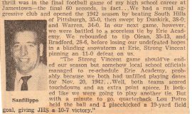 The Sport Highlight I Remember.  October 11, 1958.