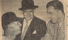 Baseball Commissioner at Pony Opener. May 2, 1946.