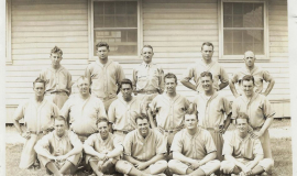 Johnny Newman at Ft. Knox, KY 1945. Notable teammates include major league players Joe Garagiola and Early Wynn