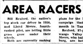 Area Racers To Compete In Florida Events. January 23, 1951.