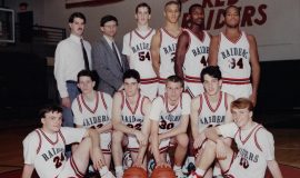 Jamestown High School basketball team. 1990-91.